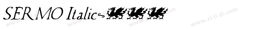 SERMO Italic字体转换 SERMO Italic字体转换